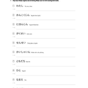 Sách 28 ngày tự học tiếng Nhật – Ghi chú luyện viết